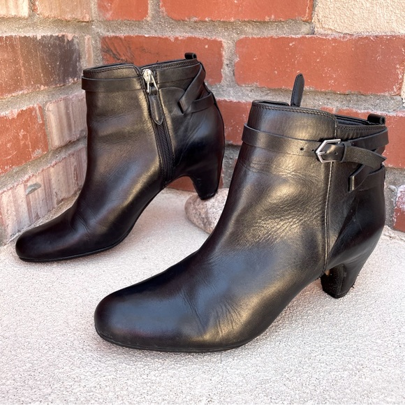 Sam Edelman Maddox Black Leather Ankle Boot | Sz 9.5 - Picture 3 of 9